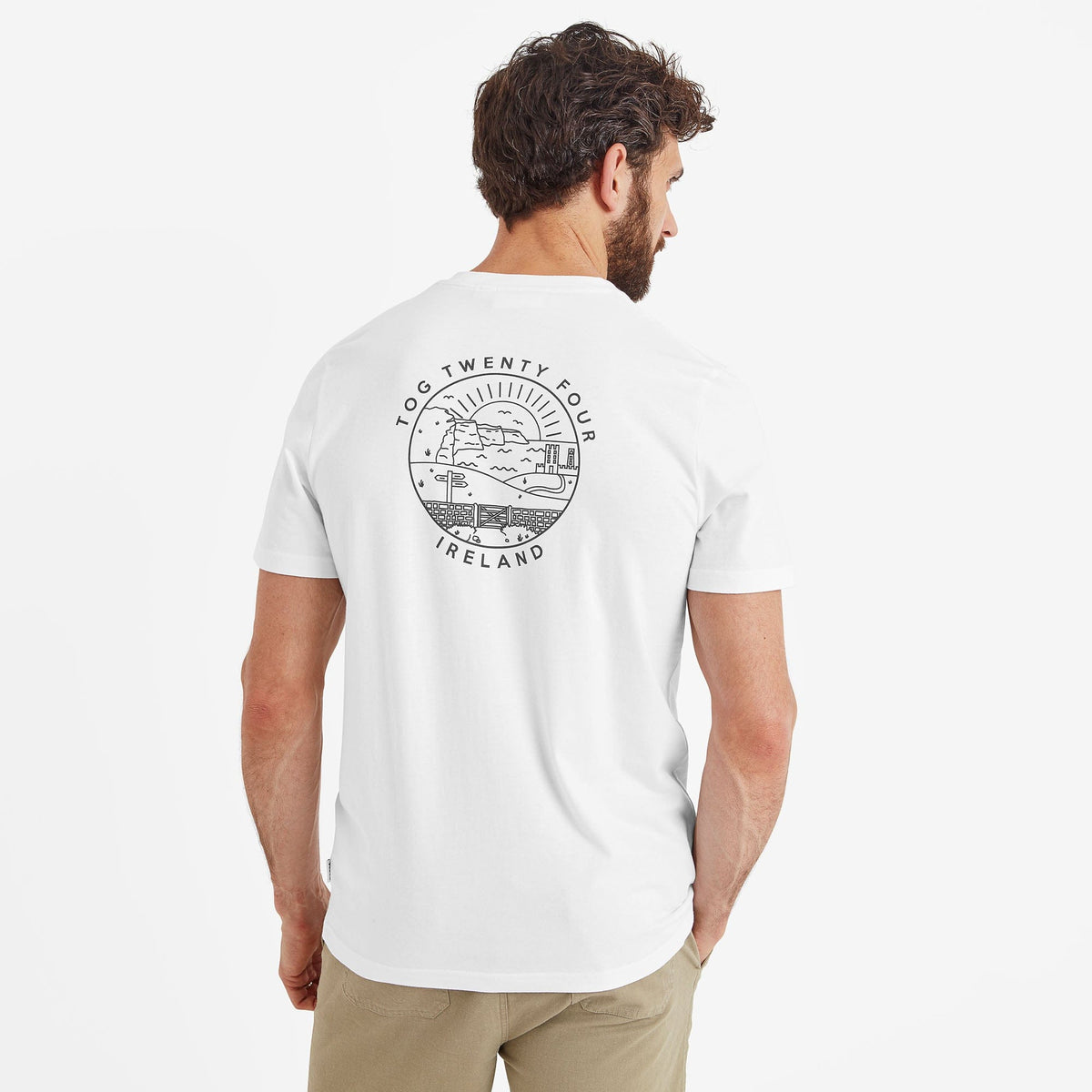 Ireland Mens 100% Cotton T-Shirt - Optic White - Image 2
