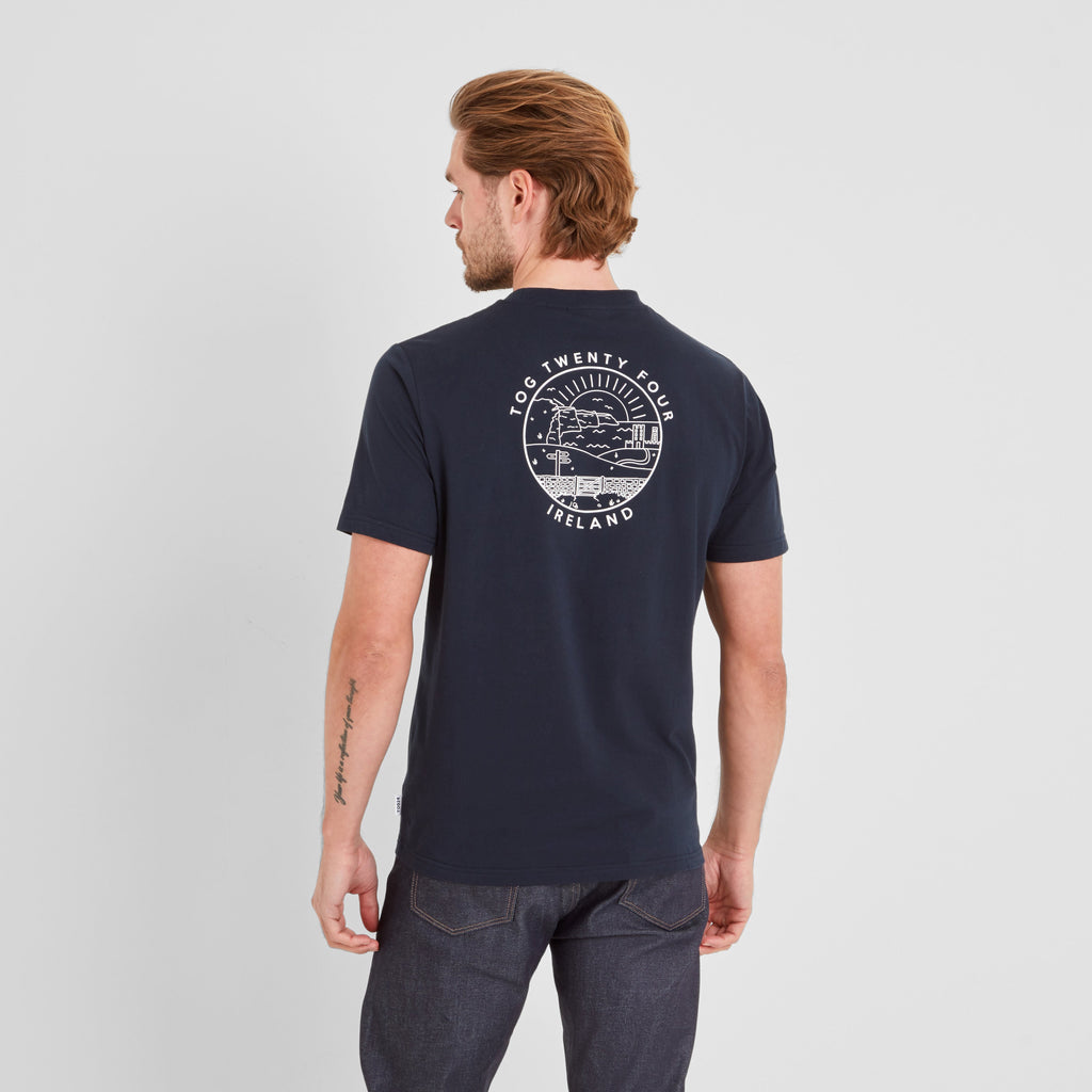 Ireland Mens 100% Cotton T-Shirt - Dark Indigo - Image 3