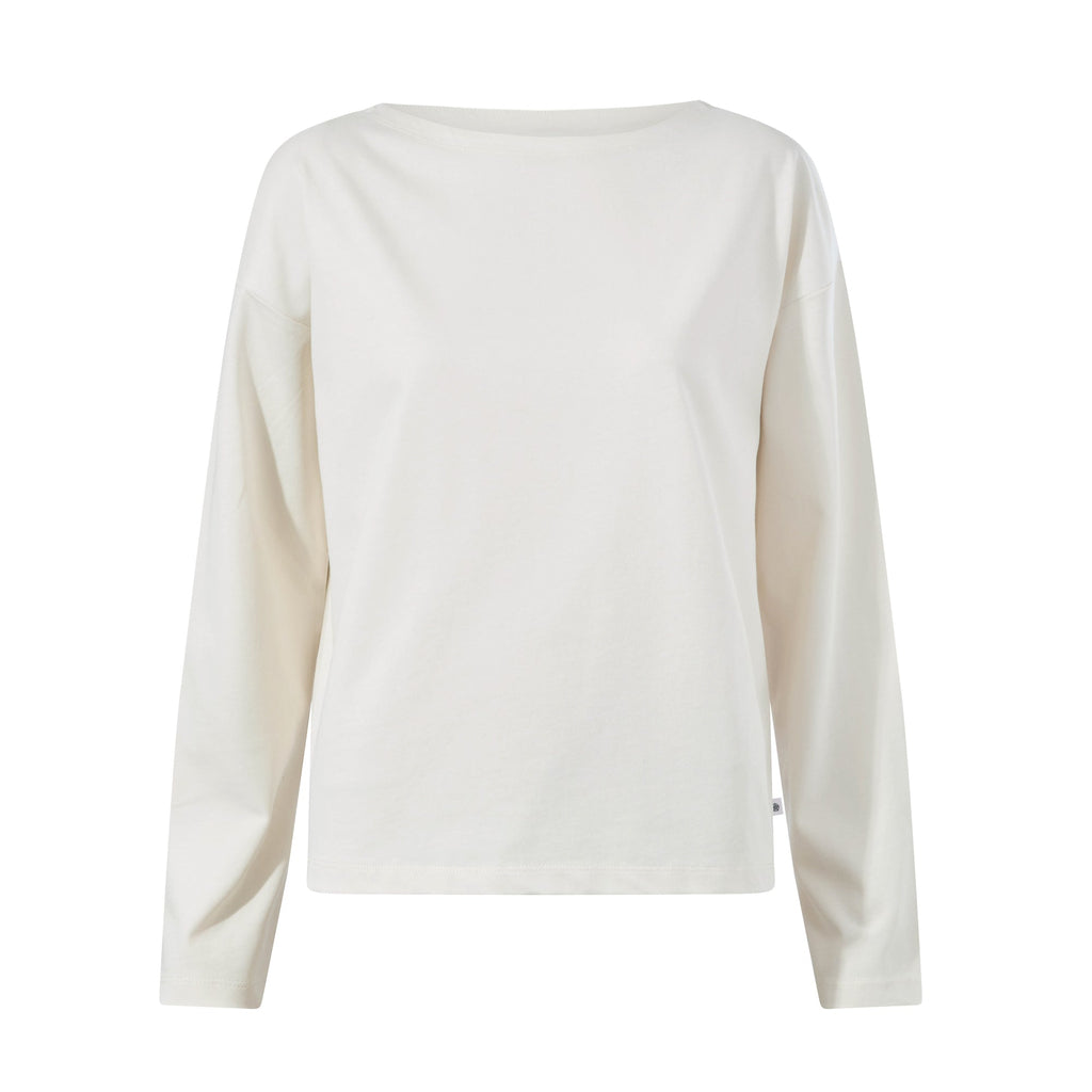 Ivy Womens Supersoft Cotton Boat Neck T-Shirt - Vanilla - Image 7