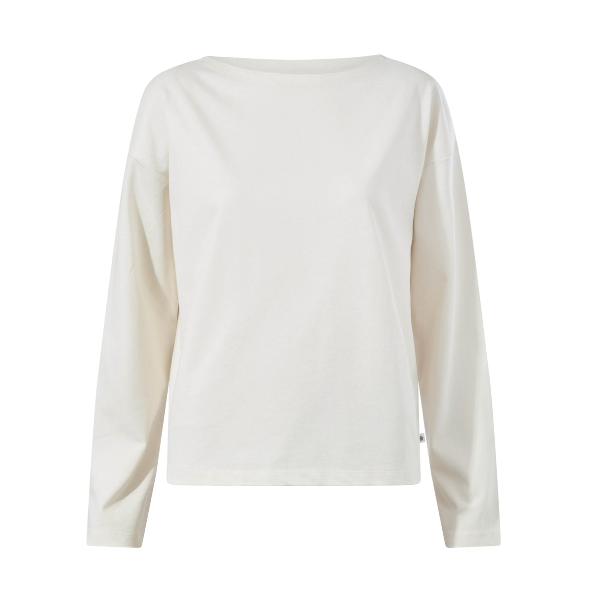 Ivy Womens Supersoft Cotton Boat Neck T-Shirt - Vanilla - Image 7