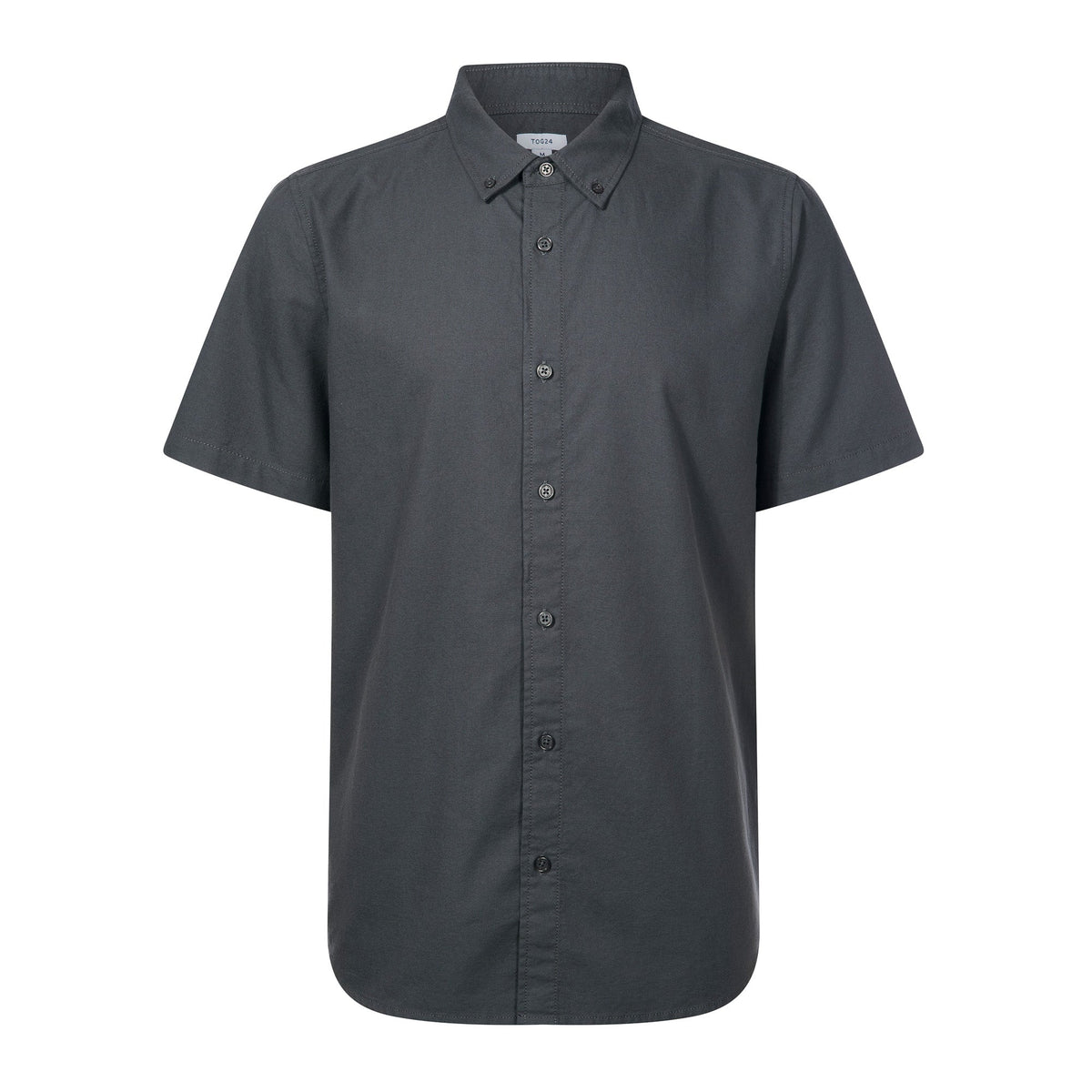 Jayden Mens 100% Cotton Short Sleeve Shirt - Deep Slate - Image 6