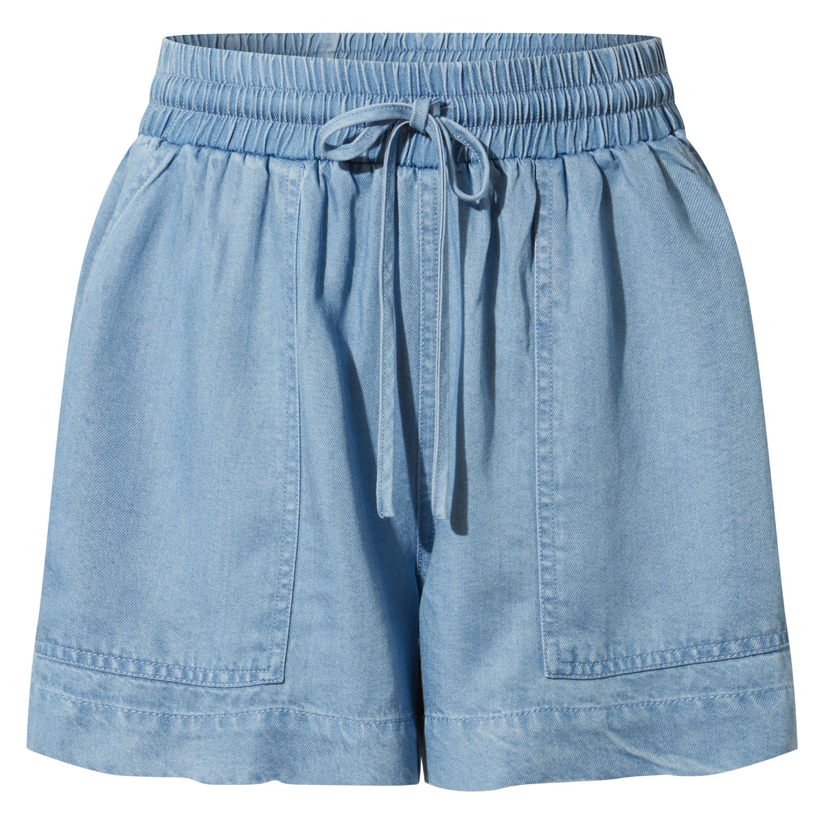 Jessica Womens Tencel Lyocel Shorts - Faded Indigo - Image 6
