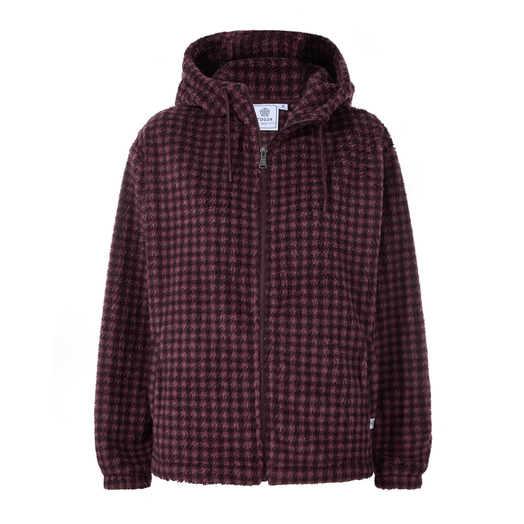 Joanna Womens Relaxed Fit Sherpa Fleece - Huckleberry Gingham - Image 7
