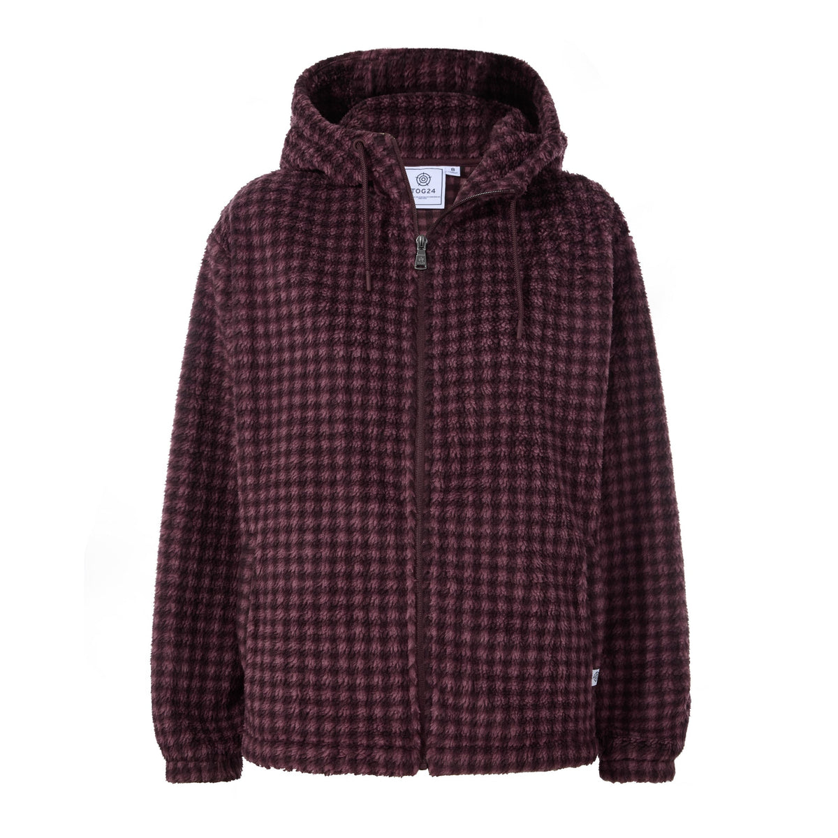 Joanna Womens Relaxed Fit Sherpa Fleece - Huckleberry Gingham - Image 7