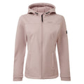 Keld Womens Shower Resistant Hooded Softshell Jacket - Dusky Pink - Image 9