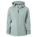 Keld Womens Shower Resistant Hooded Softshell Jacket - Smokey Teal - Image 10