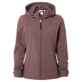 Keld Womens Shower Resistant Hooded Softshell Jacket - Dark Mauve - Image 9