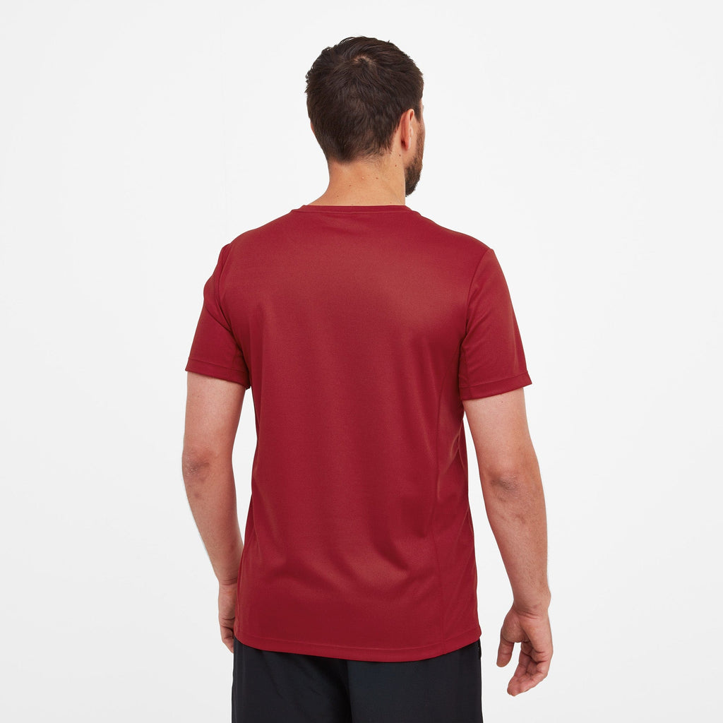 Kennedy Mens Tech T-Shirt - Chilli - Image 2