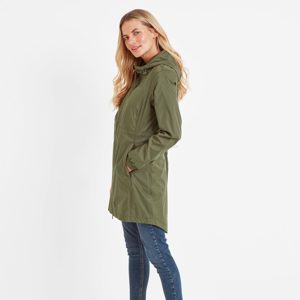 Kilnsey Womens Waterproof Jacket - Khaki - Image 5