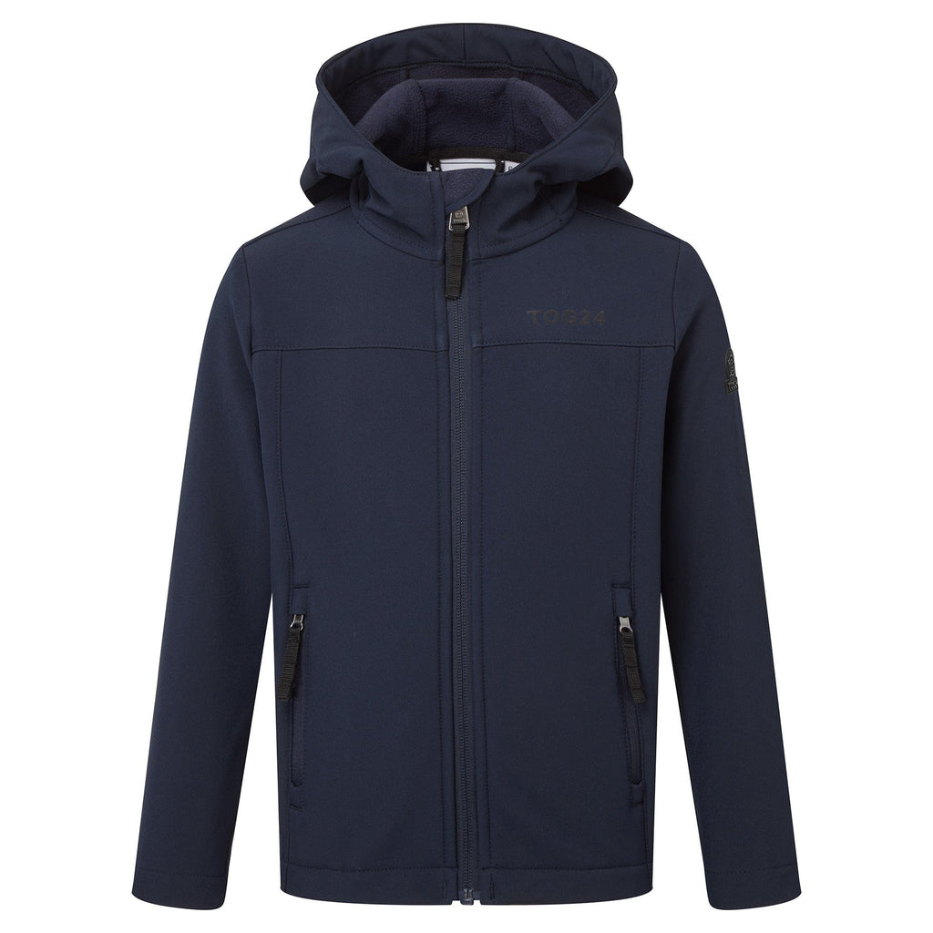 Koroma Kids Softshell Hooded Jacket - Navy - Image 6