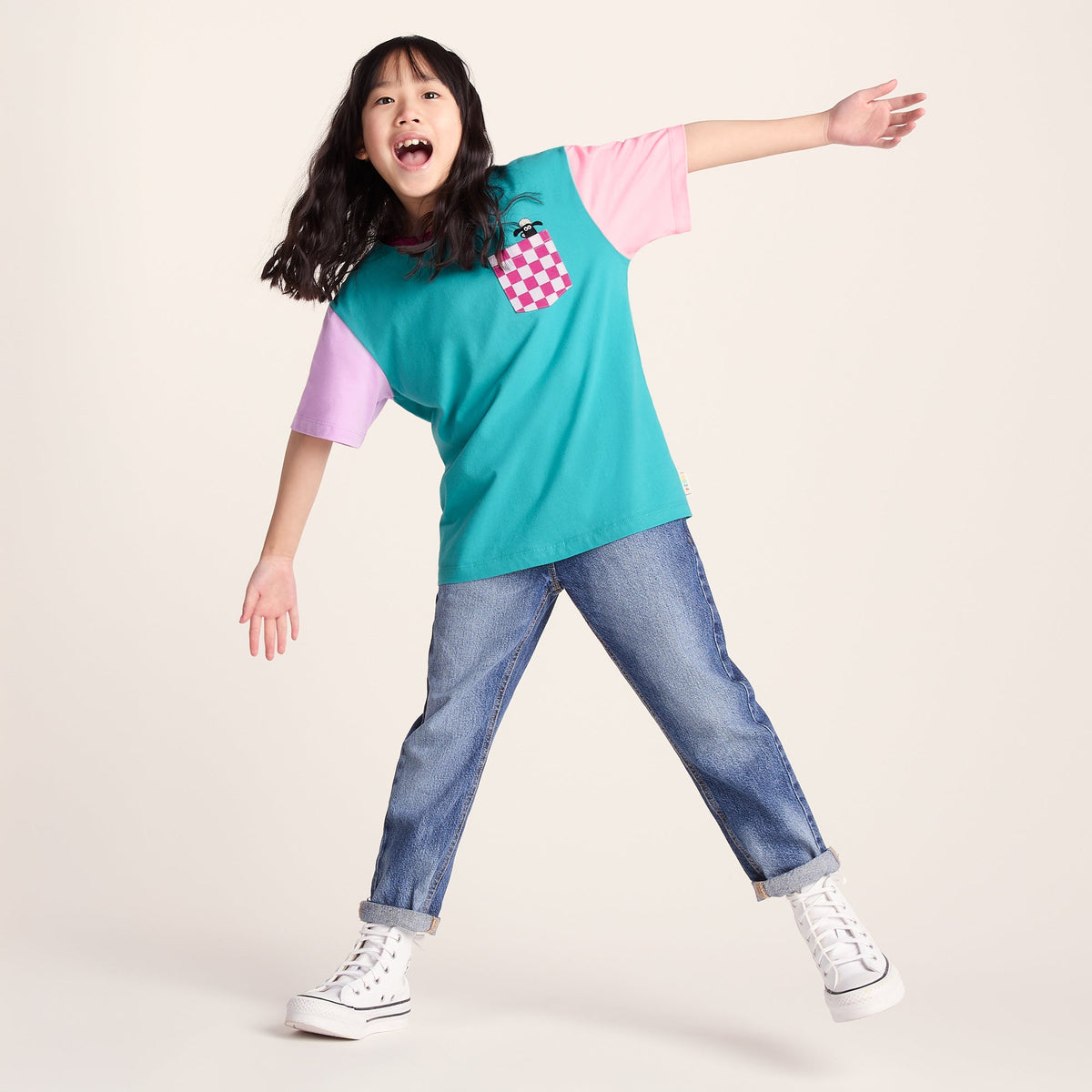 Ladoum Kids Shaun the Sheep T-Shirt - Spearmint Green - Image 7