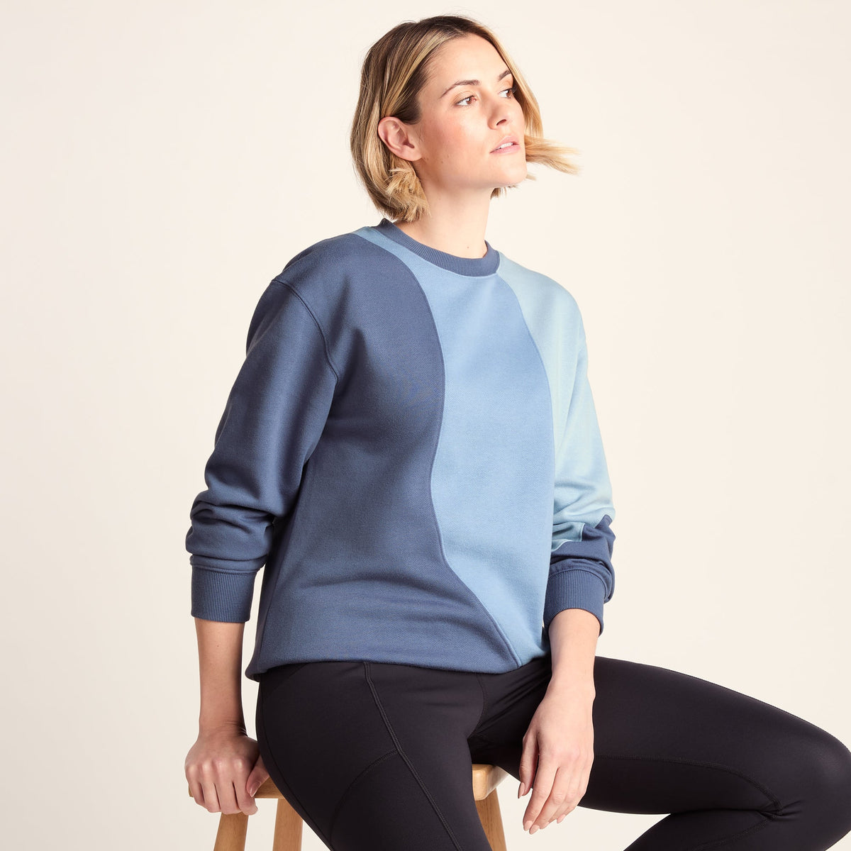 Lawla Womens Oversized Supersoft Sweat - Smokey Blue - Image 4