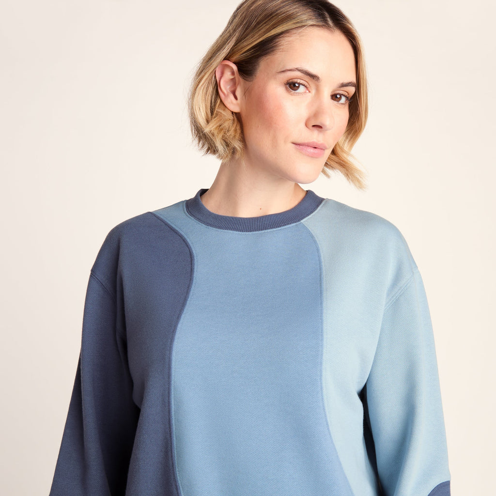 Lawla Womens Oversized Supersoft Sweat - Smokey Blue - Image 5