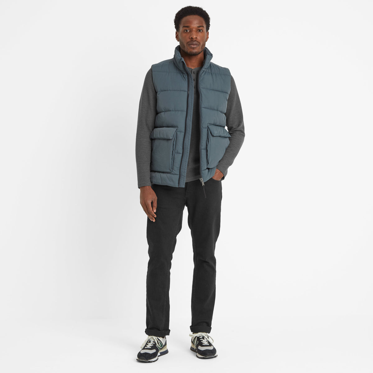 Lomax Mens Padded Gilet - Graphite - Image 2