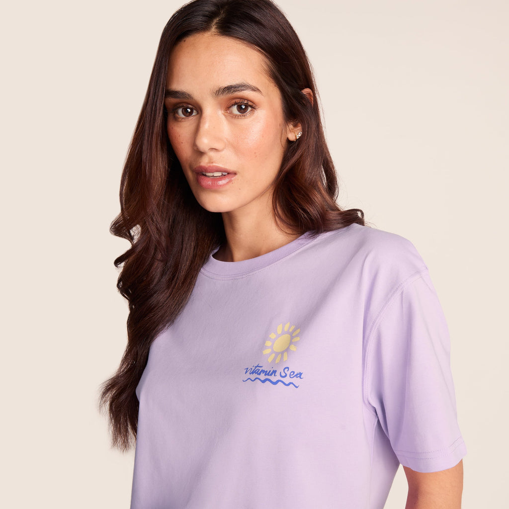 Lupin Womens Relaxed Fit Supersoft Emmy Lupin T-Shirt - Lilac Blossom - Image 6