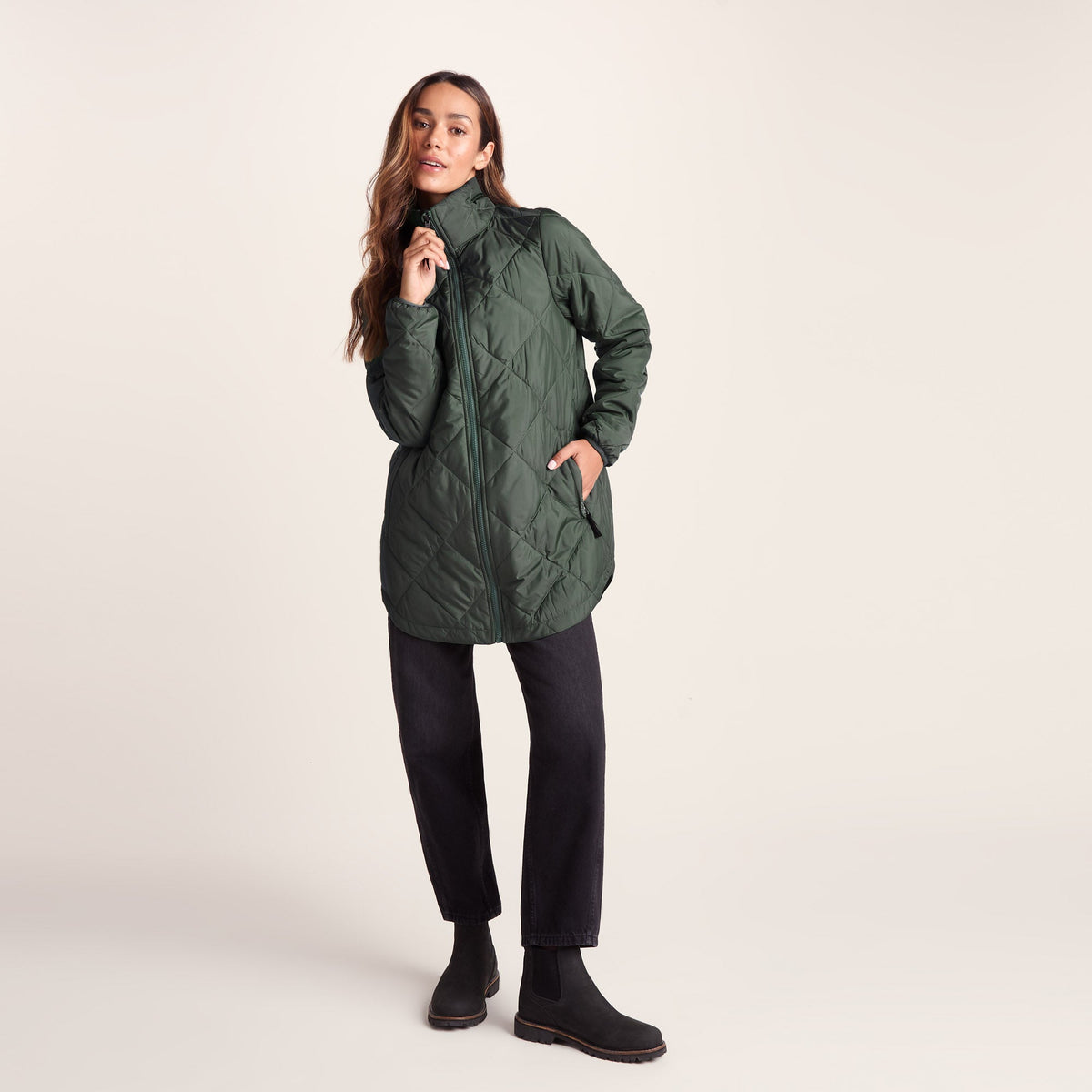 Lyra Womens Waterproof 3in1 Jacket - Racing Green - Image 10