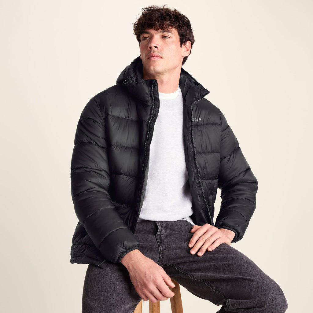 Maloney Mens Wind Resistant Insulated Jacket - Black - Image 5