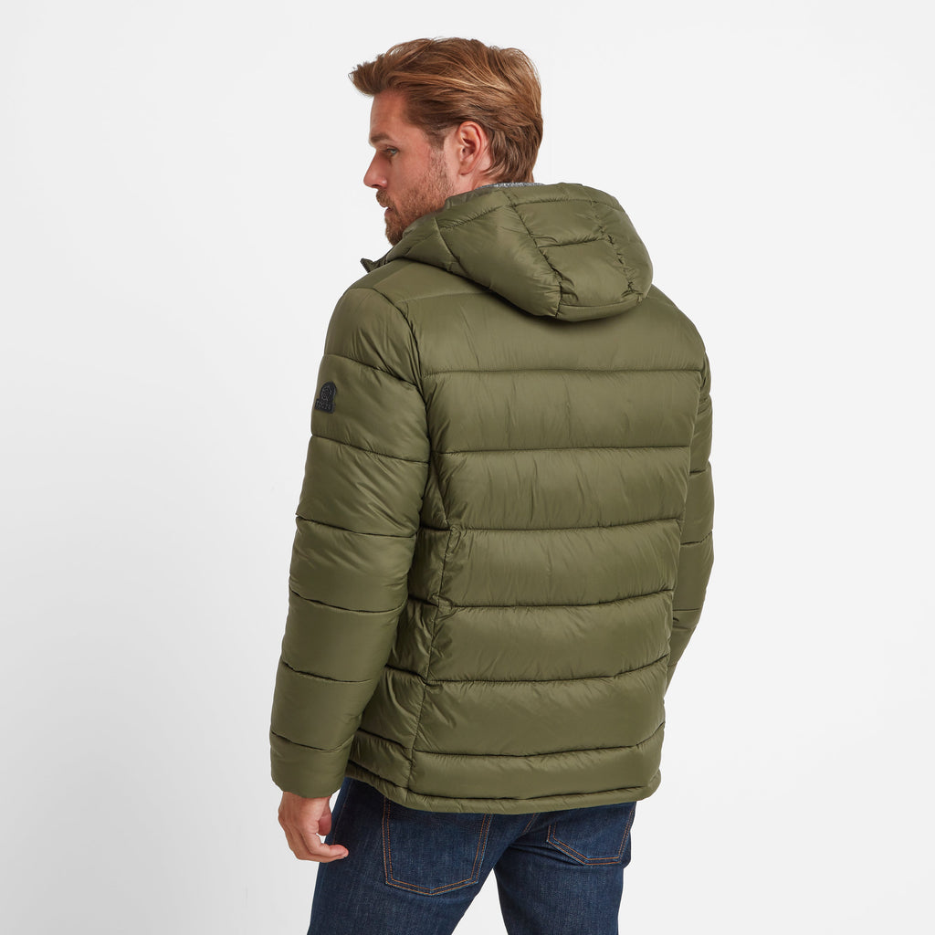 Maloney Mens Wind Resistant Insulated Jacket - Khaki - Image 3