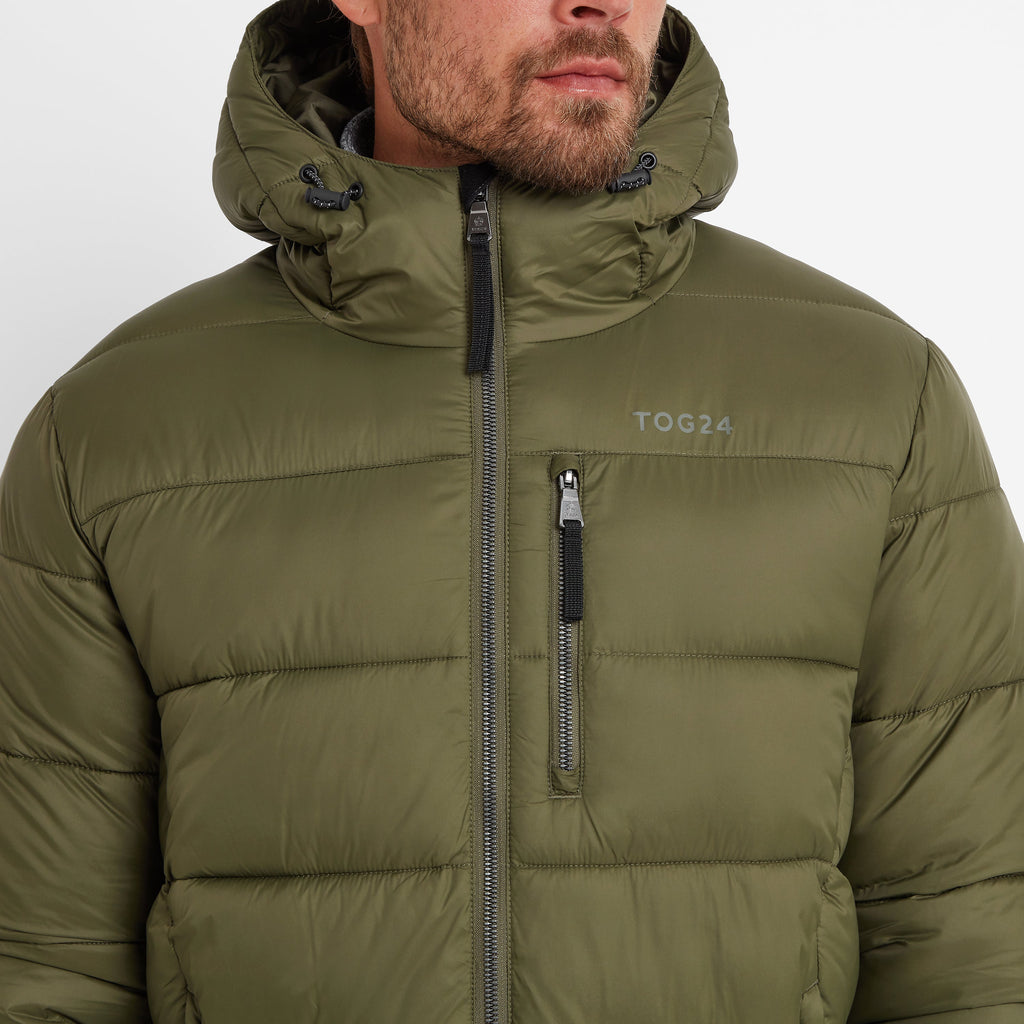 Maloney Mens Wind Resistant Insulated Jacket - Khaki - Image 5