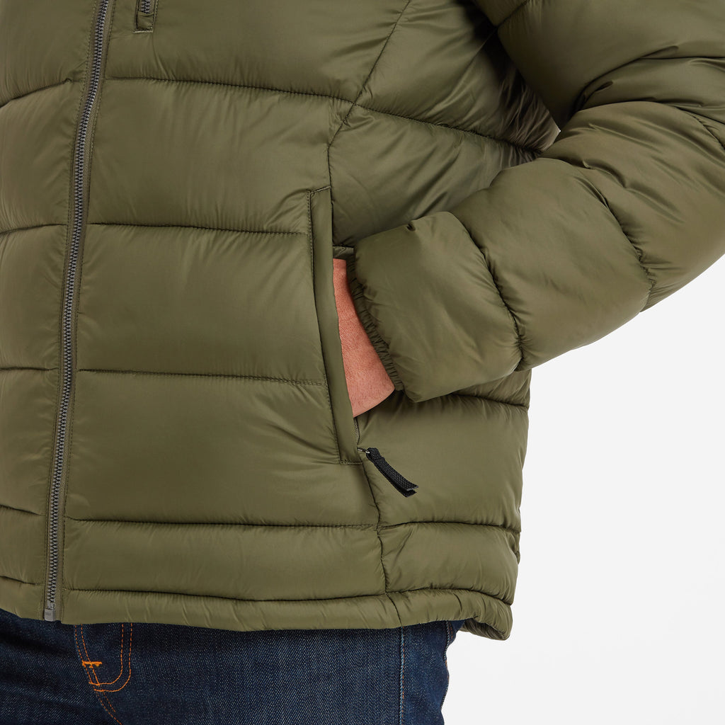 Maloney Mens Wind Resistant Insulated Jacket - Khaki - Image 6
