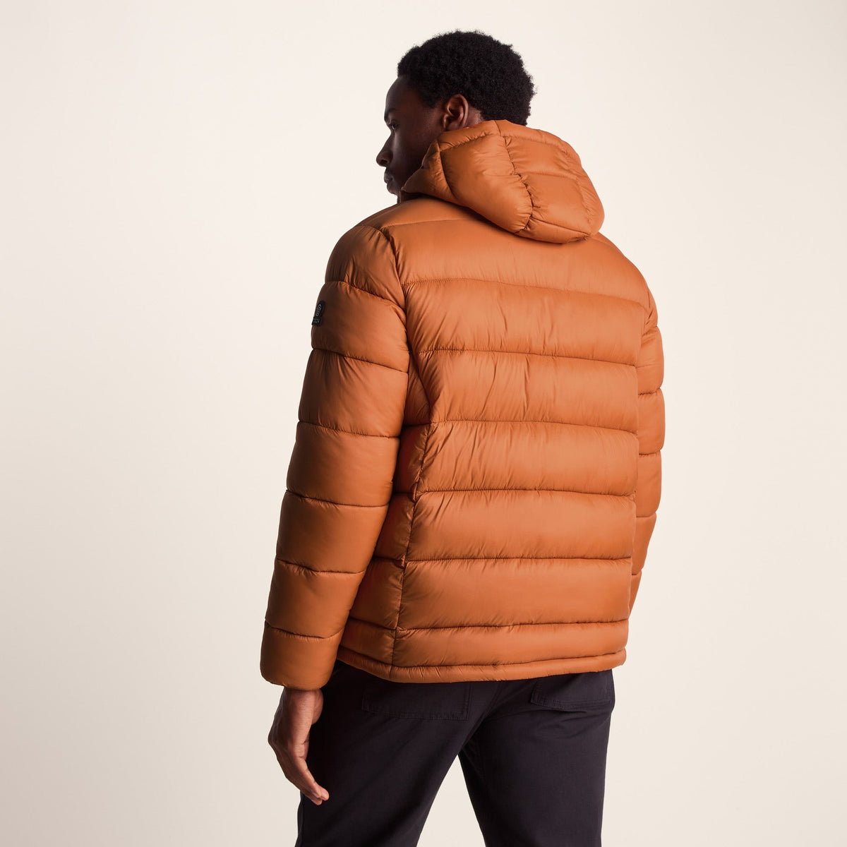 Maloney Mens Wind Resistant Insulated Jacket - Mahogany Orange - Image 4