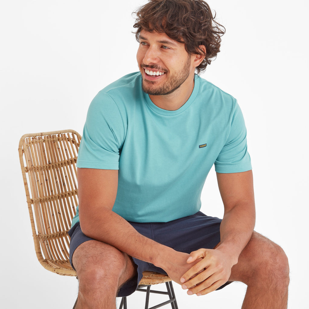 Mandar Mens T-Shirt - Light Sky - Image 4