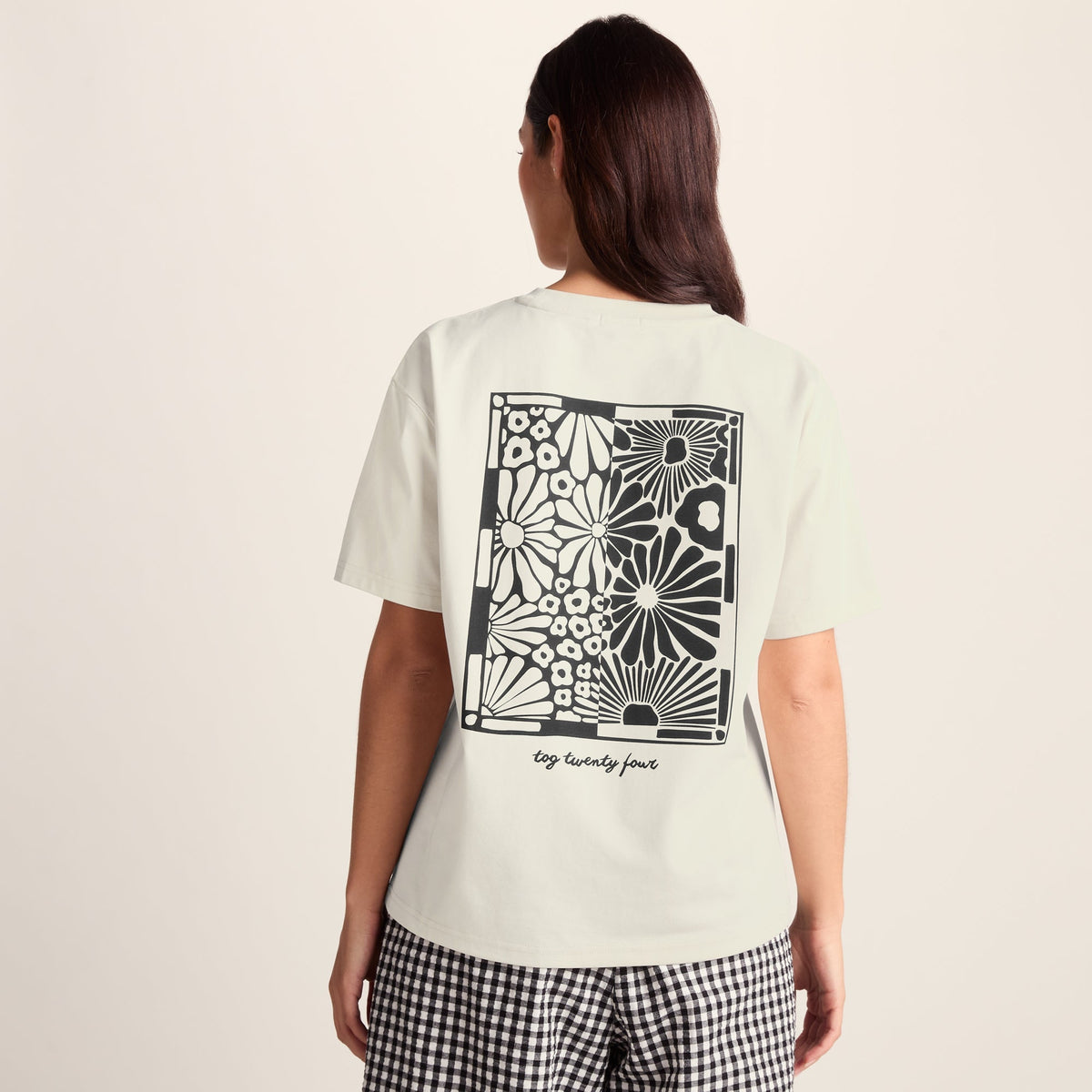 Margot Womens Supersoft Premium Relaxed Fit T-Shirt - Vanilla - Image 4