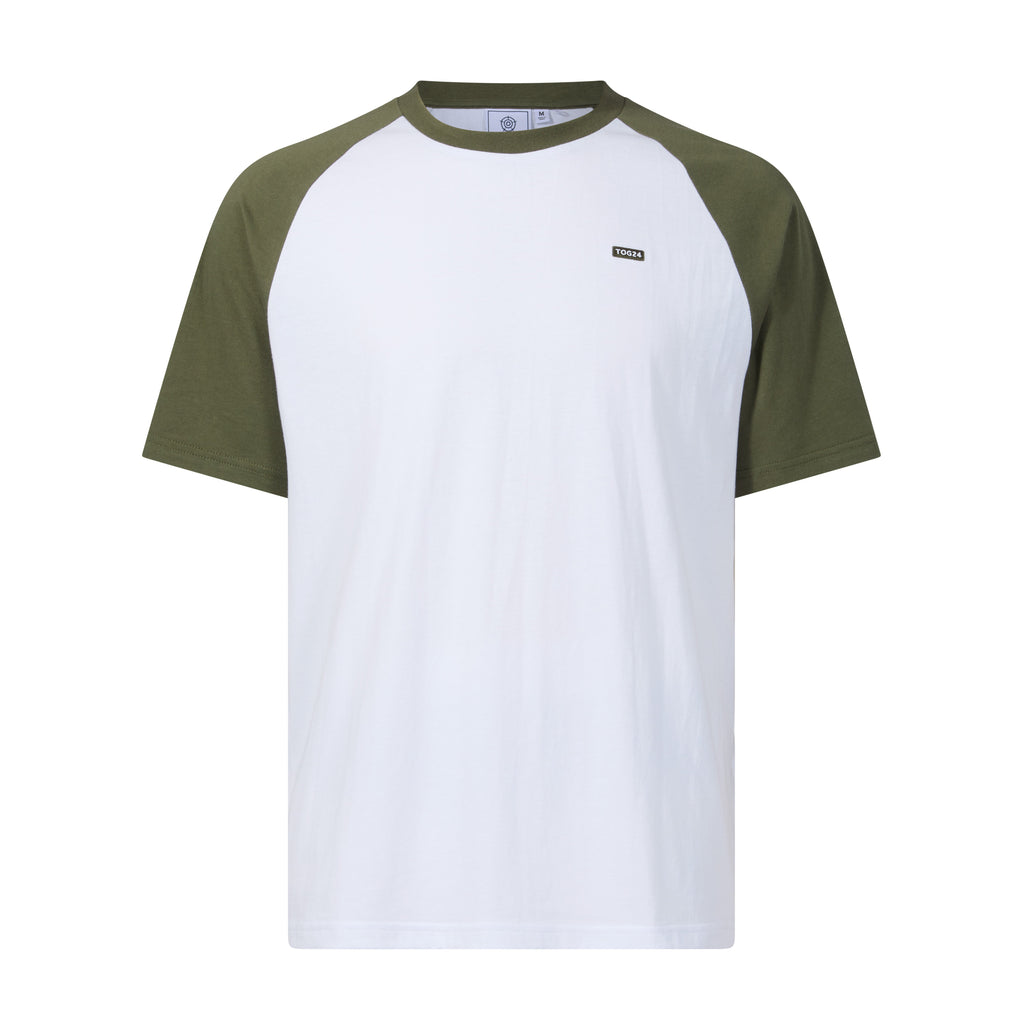 McGill Mens 100% Cotton Supersoft T-Shirt - Forage Green/Optic White - Image 6