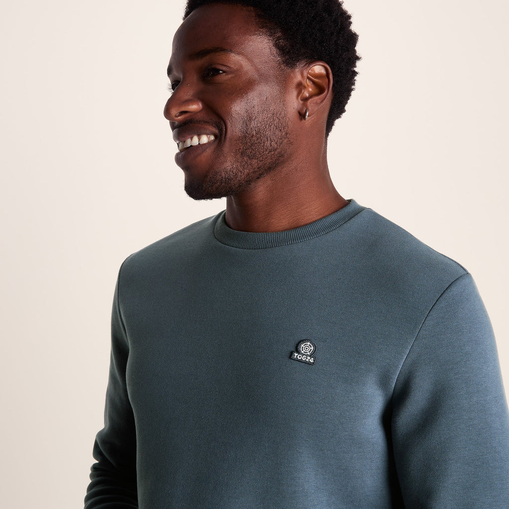 Mellor Mens Supersoft Cotton Rich Sweat - Arctic Blue - Image 5