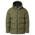 Menka Mens Shower Resistant Insulated Jacket - Khaki - Image 9