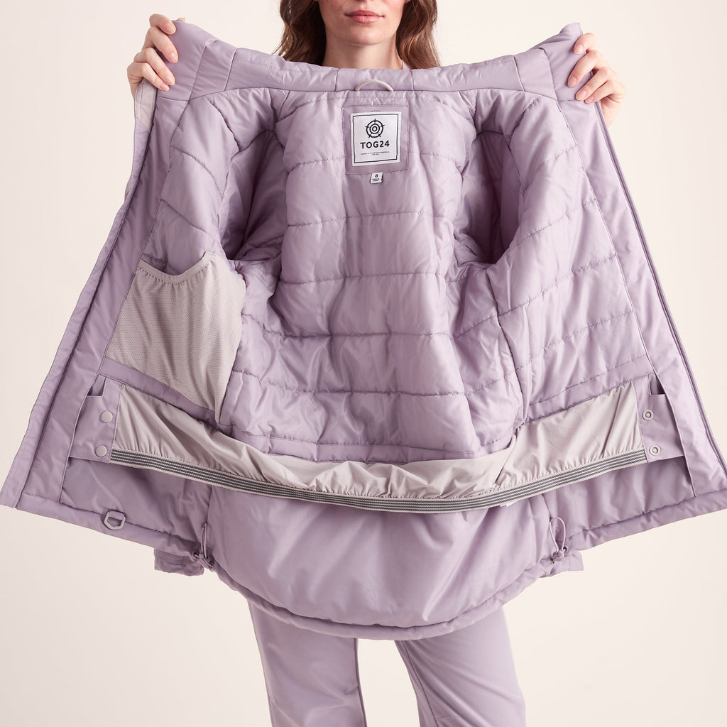 Meribel Womens Performance Waterproof Ski Jacket - Lavender Grey - Image 15