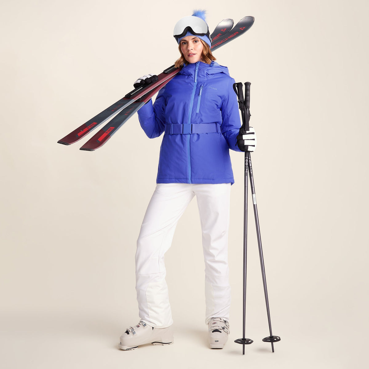 Meribel Womens Performance Waterproof Ski Jacket - Cobalt Blue - Image 5