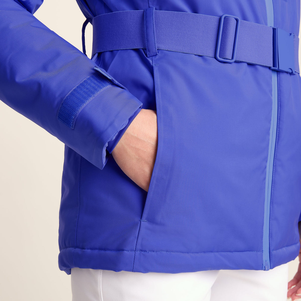 Meribel Womens Performance Waterproof Ski Jacket - Cobalt Blue - Image 8