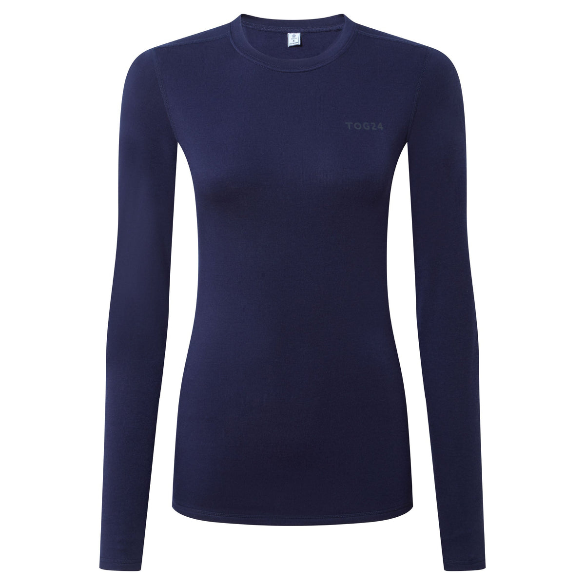 Meru Womens Cashmere Touch Crew Neck Base Layer - Oxford Blue - Image 8