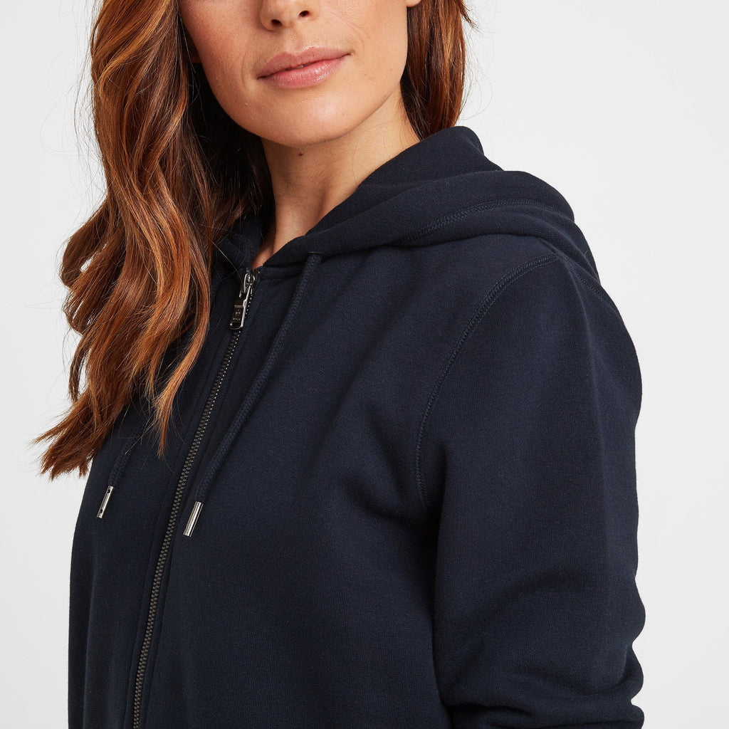 Mia Womens Supersoft Zip Hoody - Dark Indigo - Image 5
