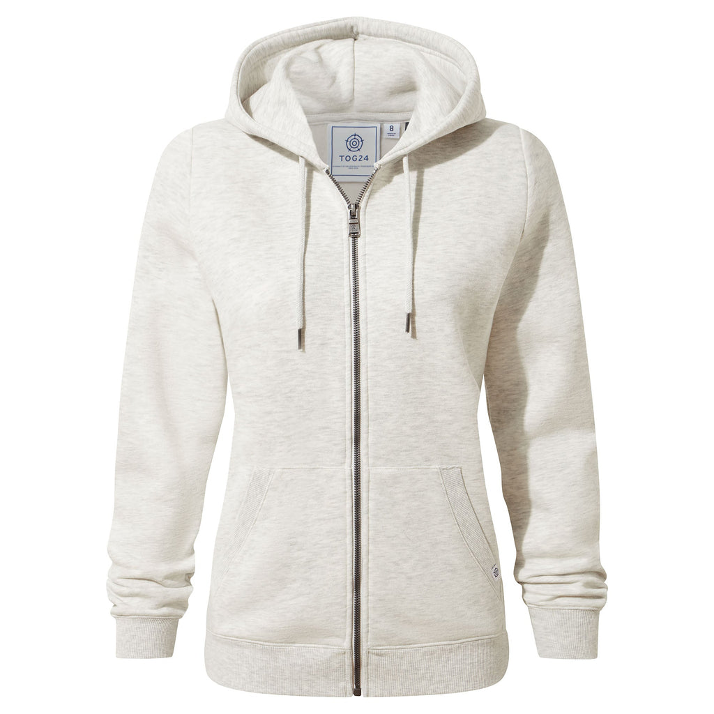 Mia Womens Supersoft Zip Hoody - Oatmeal Marl - Image 6