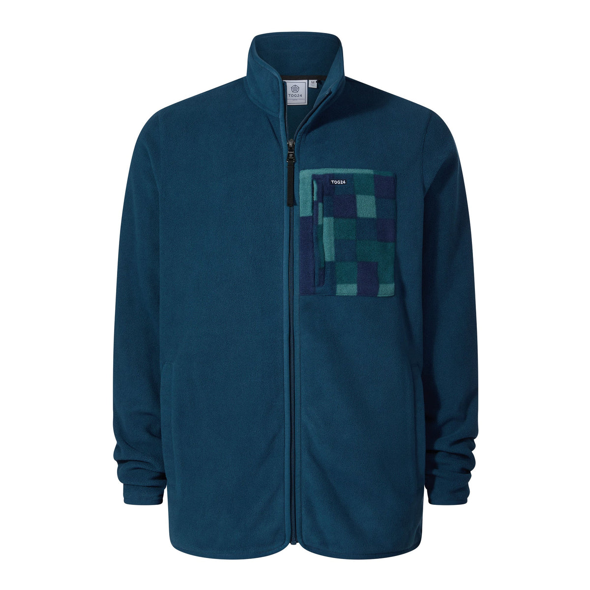 Miles Mens Relaxed Fit Microfleece Jacket - Inky Blue - Image 8
