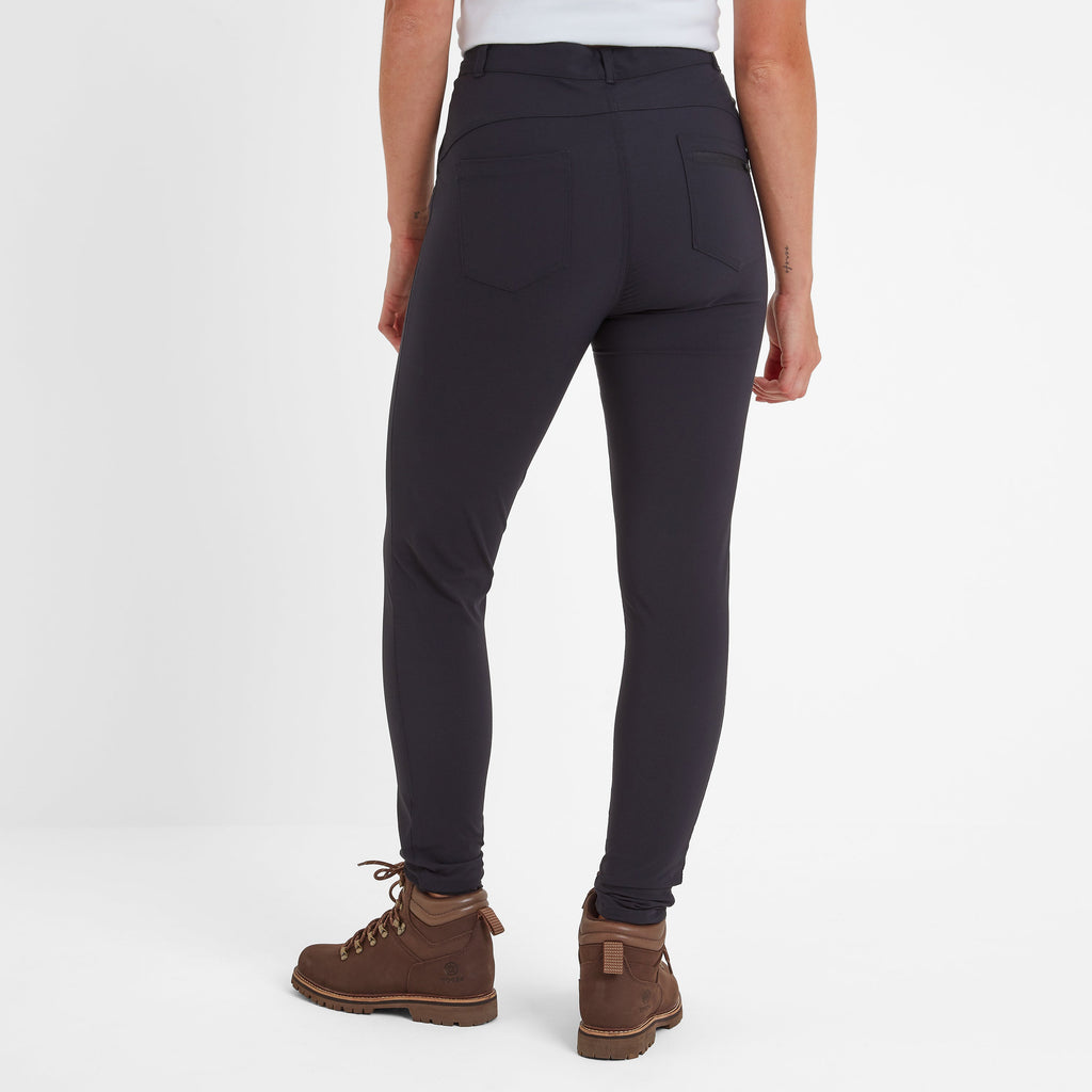 Milton Womens Water Resistant Slim Trouser Long - Black - Image 3