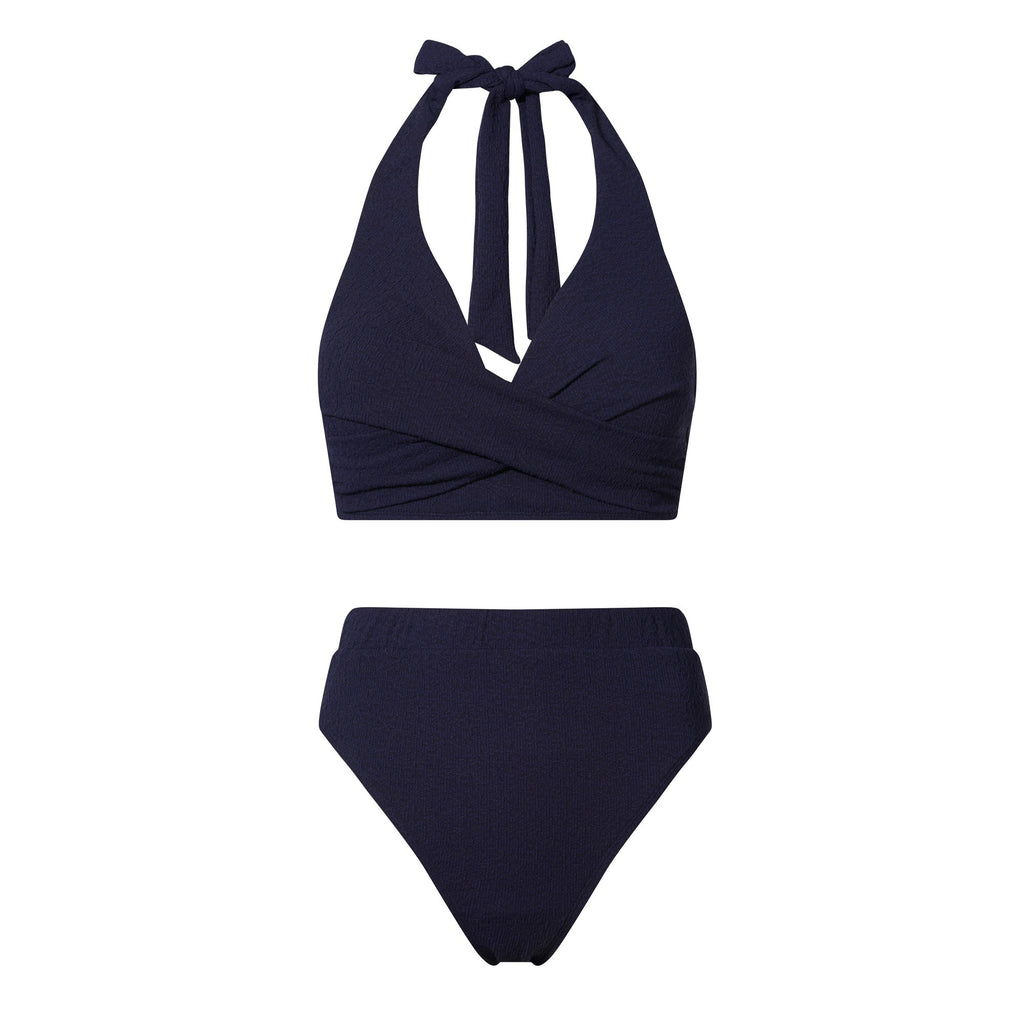 Mina Womens 2 Piece Bikini - Oxford Blue - Image 9