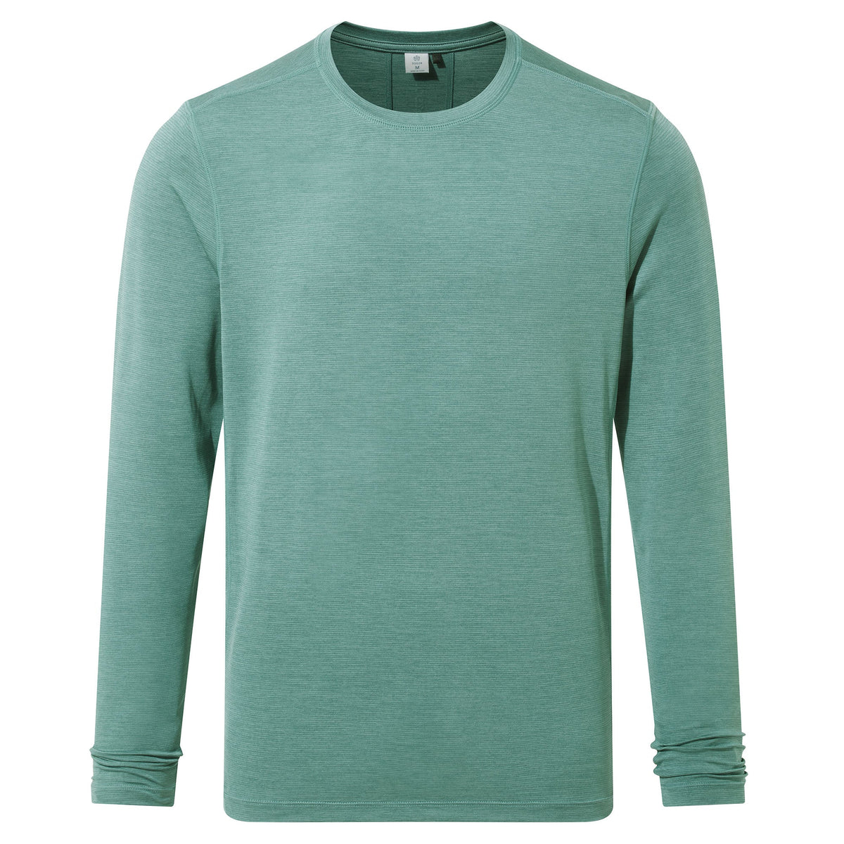 Mittel Mens Long Sleeve Performance Top - Seafoam Green Marl - Image 6