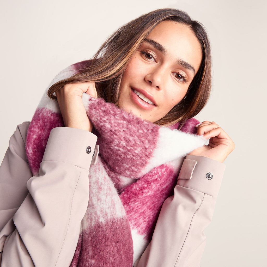 Miyara Woven Scarf - Washed Burgundy - Image 4