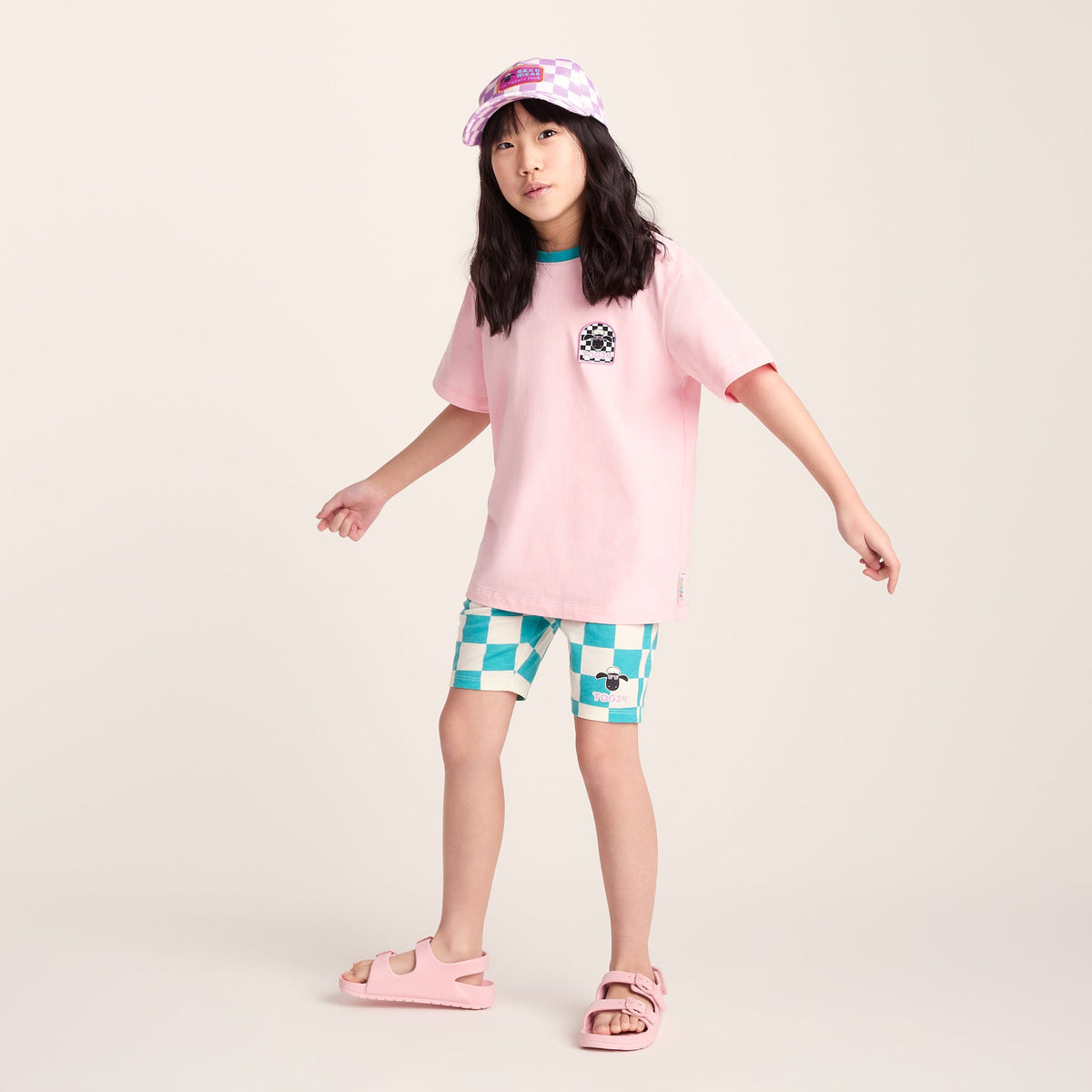 Najdi Kids Shaun the Sheep T-Shirt - Milkshake Pink - Image 2