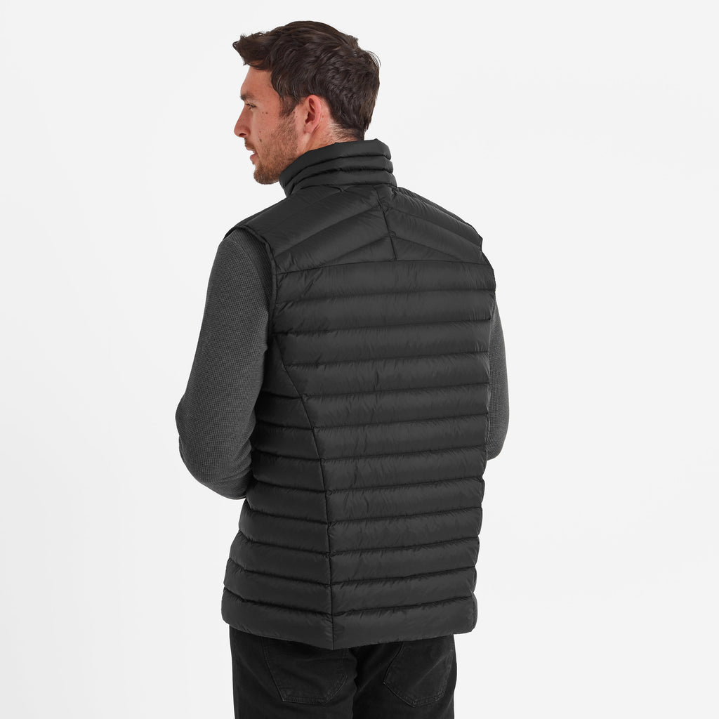 North Mens RDS Certified Down Gilet - Black - Image 3
