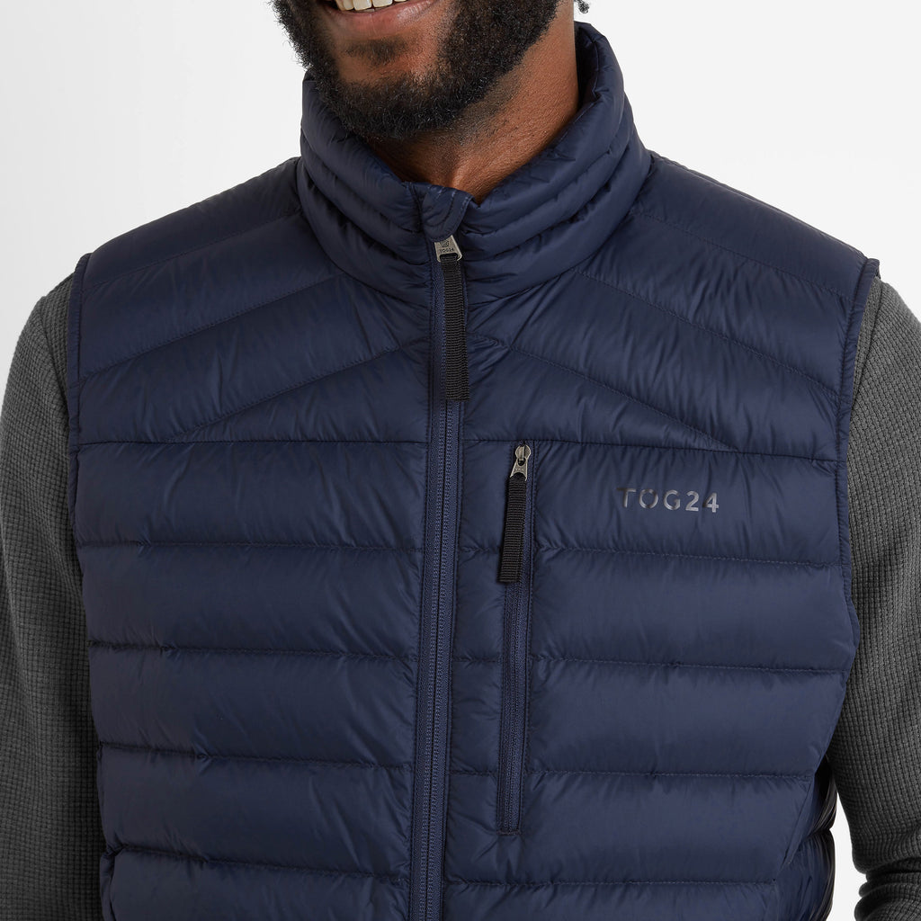 North Mens RDS Certified Down Gilet - Dark Indigo - Image 5