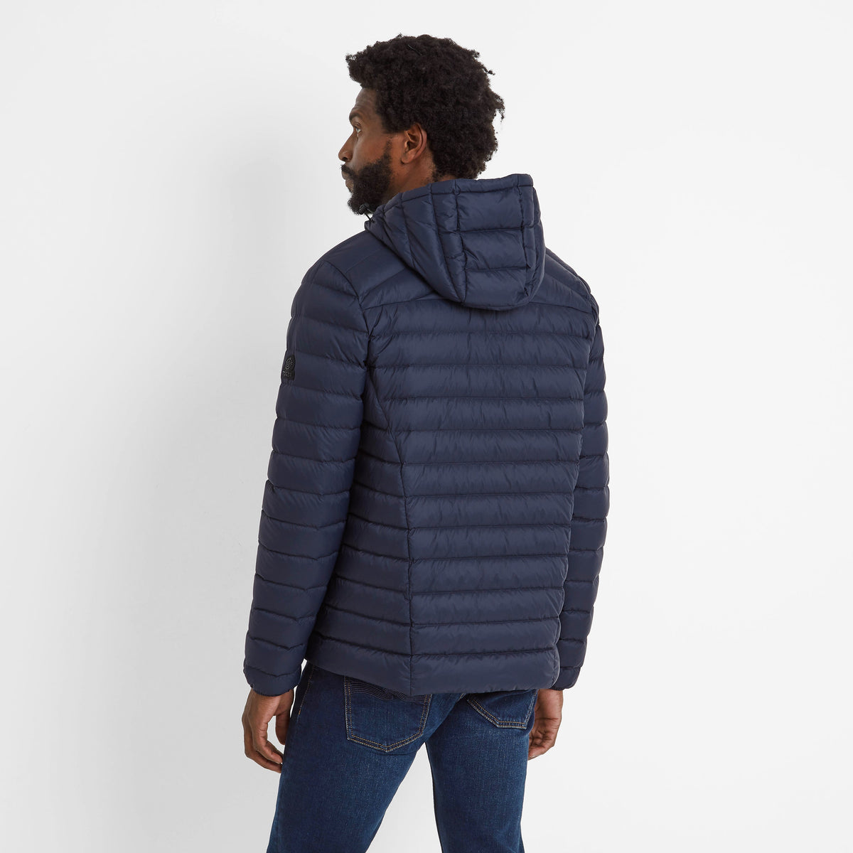 North Mens RDS Certified Down Hooded Jacket - Dark Indigo - Image 6