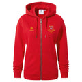 Cleckheaton RUFC Womens - Norwood Zip Hoody Jalapeno Red