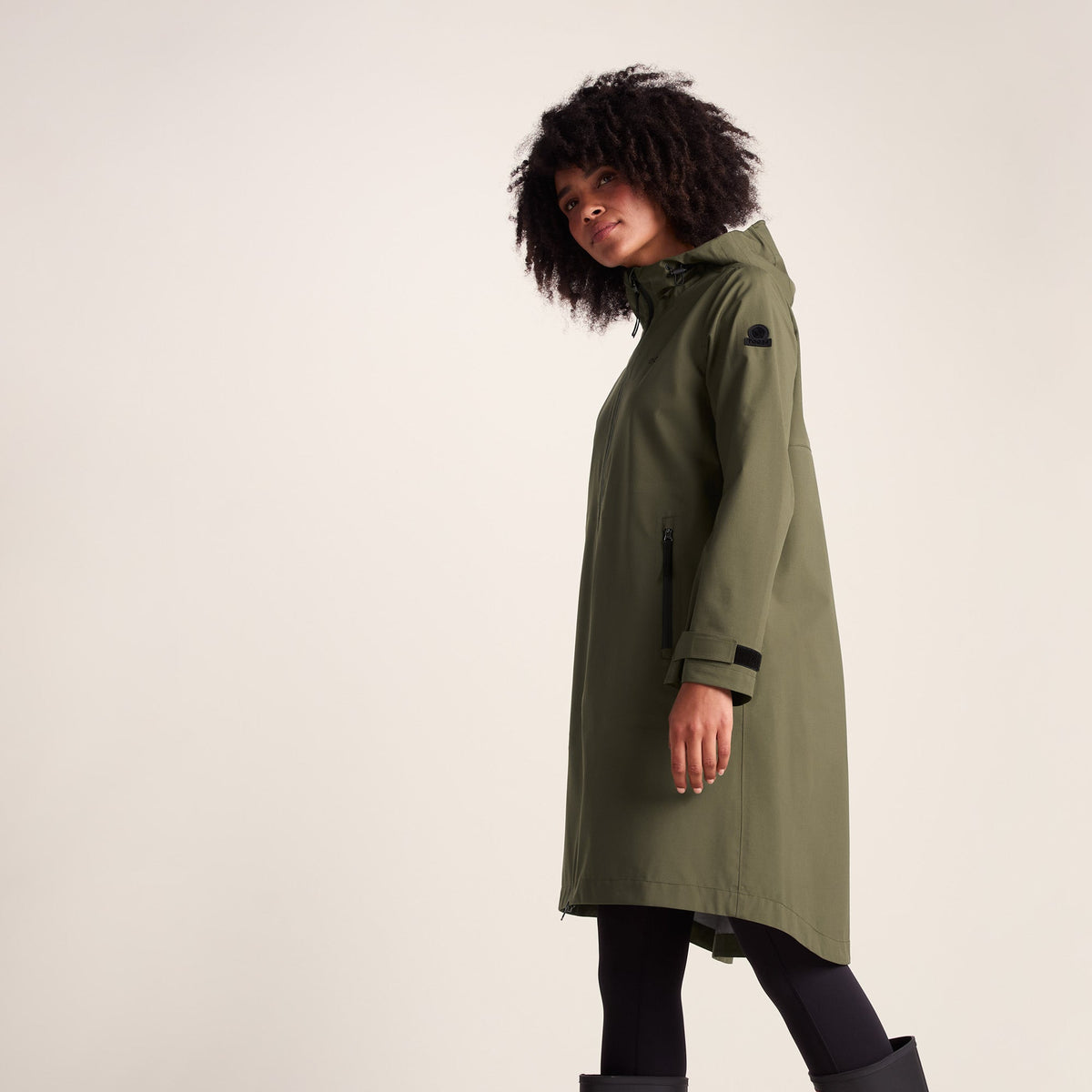 Nova Womens Performance Waterproof Jacket - Khaki - Image 4