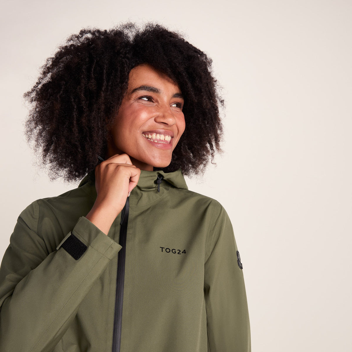 Nova Womens Performance Waterproof Jacket - Khaki - Image 6