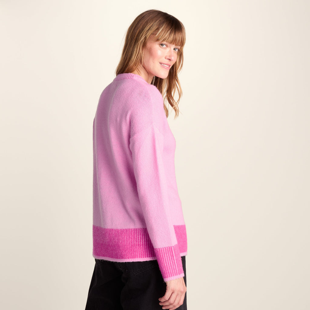 Odette Womens Soft Touch Knit Jumper - Sandy Pink - Image 4