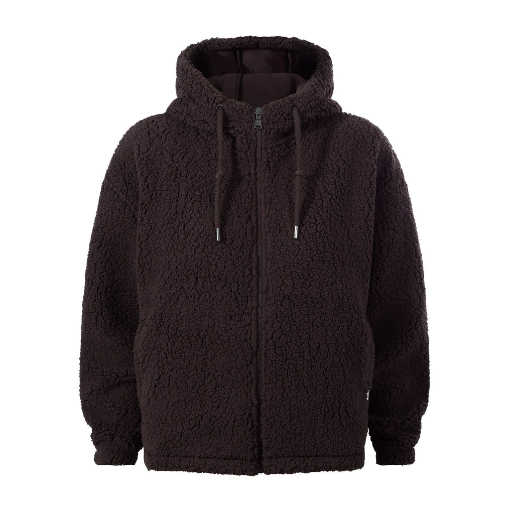 Olivia Womens Relaxed Fit Sherpa Fleece - Chocolate Brown - Image 8